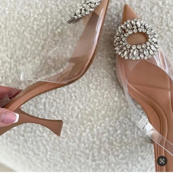 ZARA Jewel Vinyl High Heels - Picture 9 of 11